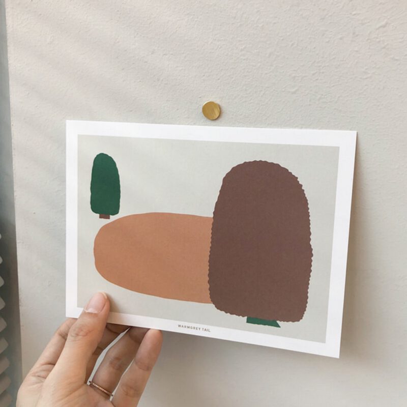 Postkarte - Afternoon Brown